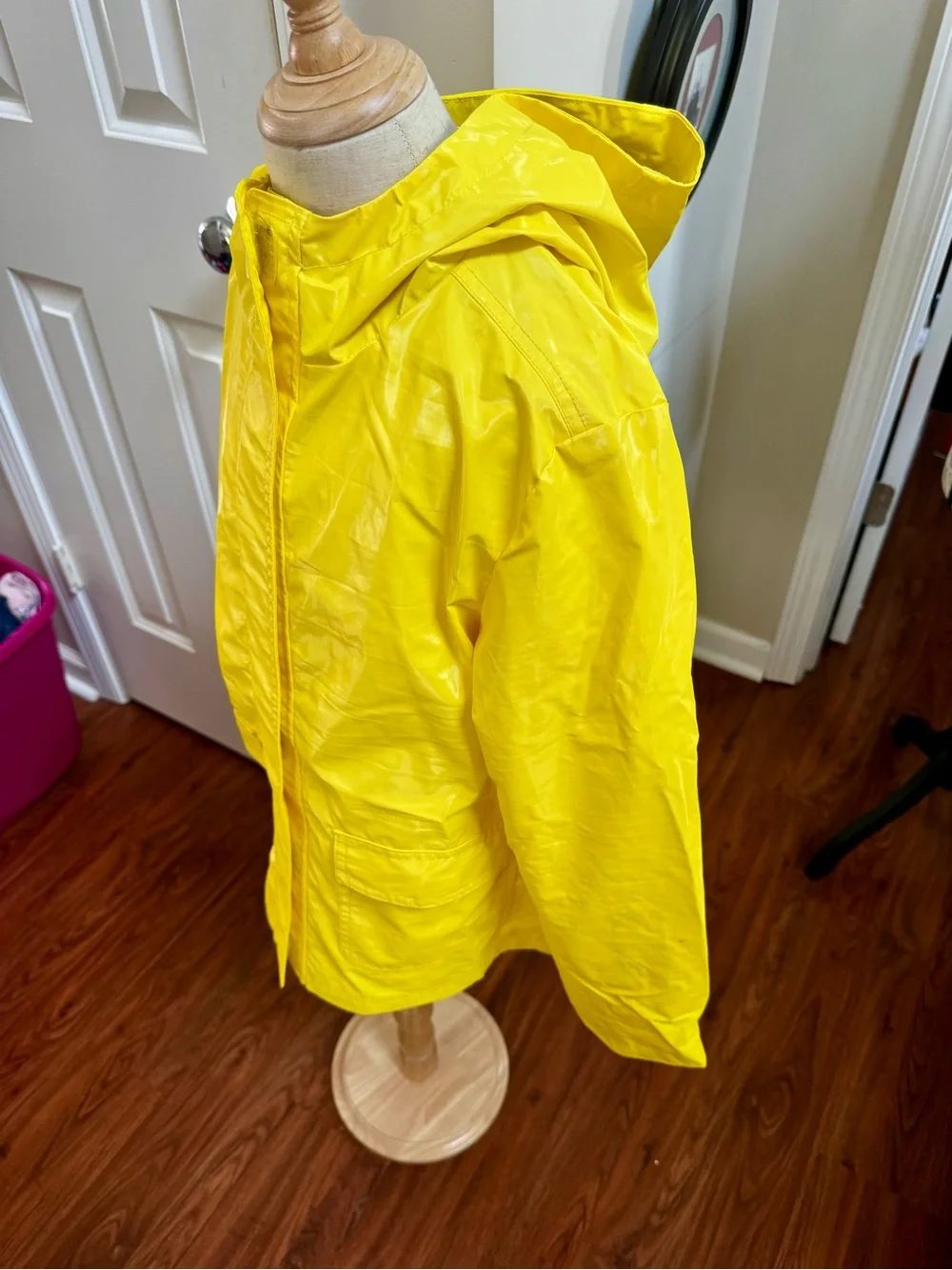 ☔️ GapKids Yellow Slicker Raincoat 🧥 Hooded Jacket Classic Style | Lined